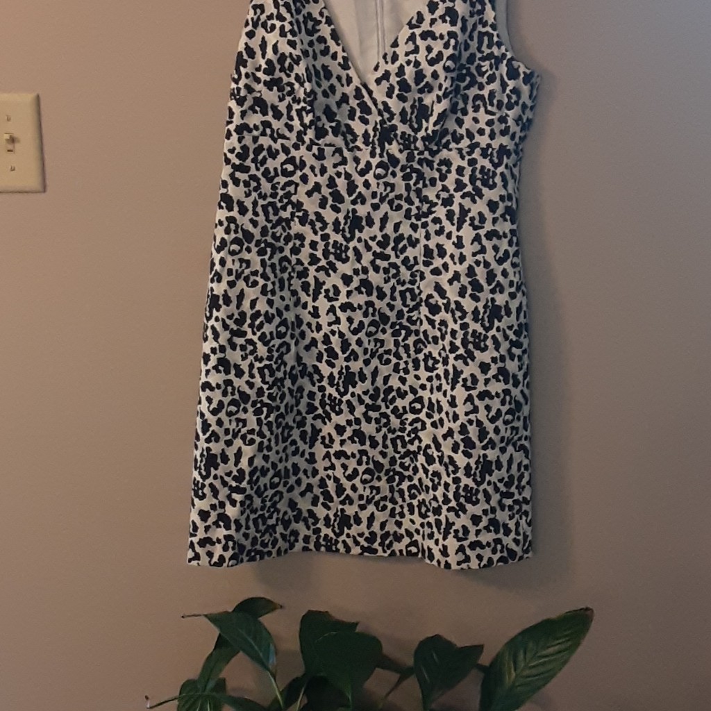 Michael Kors Sleeveless Leopard Print Dress Size 6